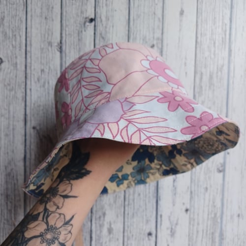 Image of Reversible Bucket Hat- The Retro One
