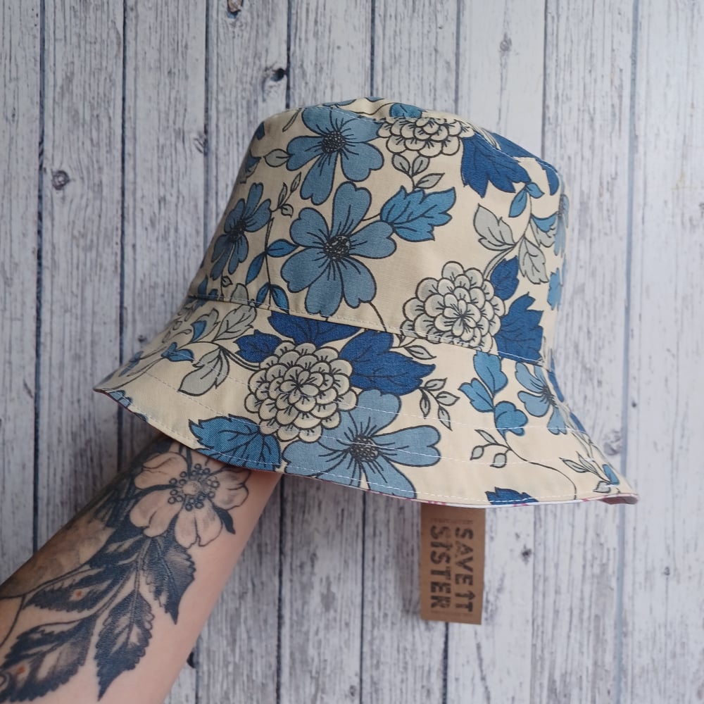 Image of Reversible Bucket Hat- The Retro One