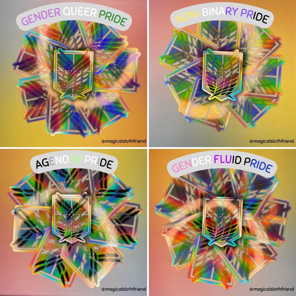 Image of Wings of Queer Freedom Stickers