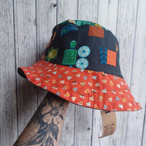 Image of Reversible Bucket Hat- The Patchwork One