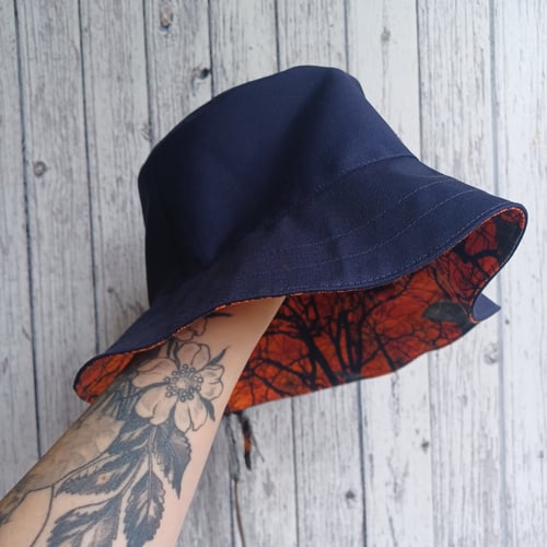 Image of Reversible Bucket Hat- The Spooky One