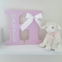 New Baby Gift, Wood letters, Nursery wall decor, Wood wall name, Child wood wall letters