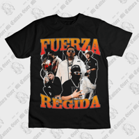 Image 1 of Fuerza Regida vintage look t-shirt playera 