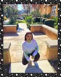 Unisex Long Sleeve With Light Green Logo.