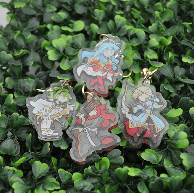 Image of CLASSIC Fire Emblem (FE4-FE10) Acrylic Painted Charms