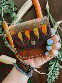 Image 1 of Growing Roots Leather Pouch