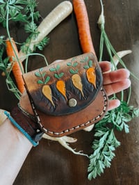 Image 3 of Growing Roots Leather Pouch