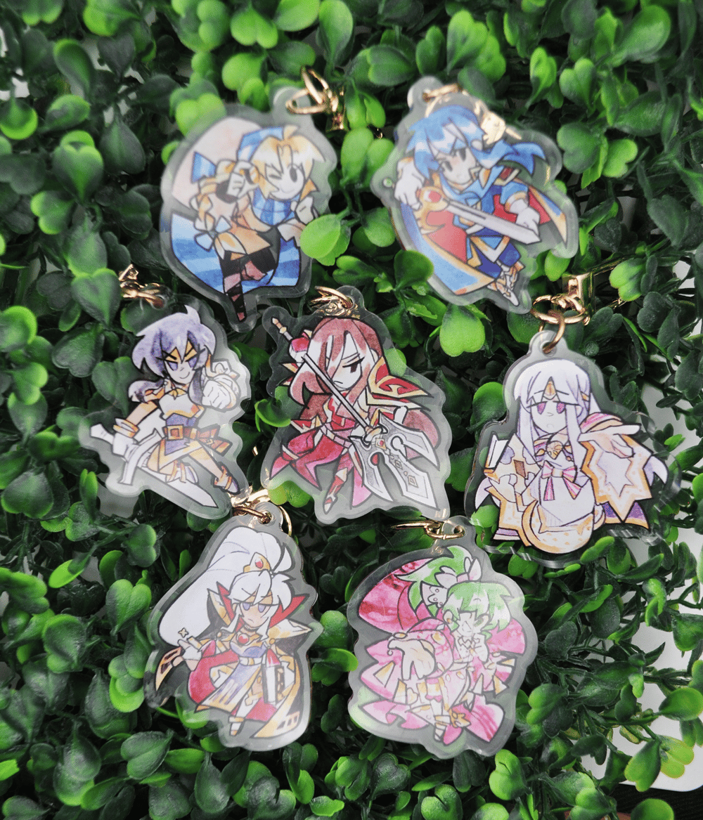 Image of CLASSIC Fire Emblem (FE4-FE10) Acrylic Painted Charms