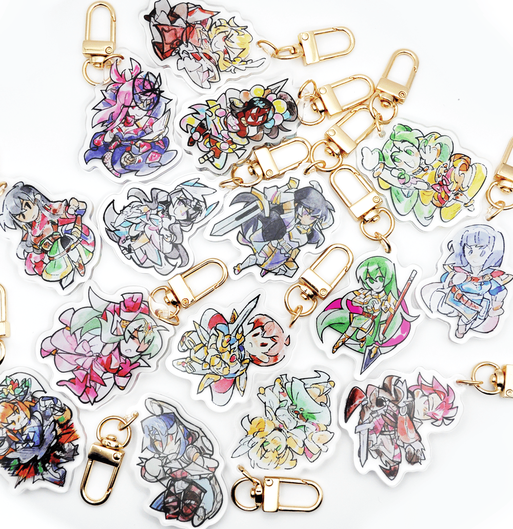 Image of MODERN Fire Emblem (FE13-FE17) Acrylic Painted Charms
