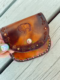 Image 2 of Buffalo Leather Coin Pouch