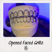 8 on 8 Opened face grillz