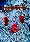 Image of Drops of Red on Lavender 