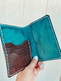 Image 4 of Leather Passport Carrier - Pura Vida