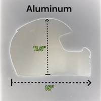 Image 2 of LiME LiNE Aluminum Practice Helmet Panel with Bonus LiME LiNE tape