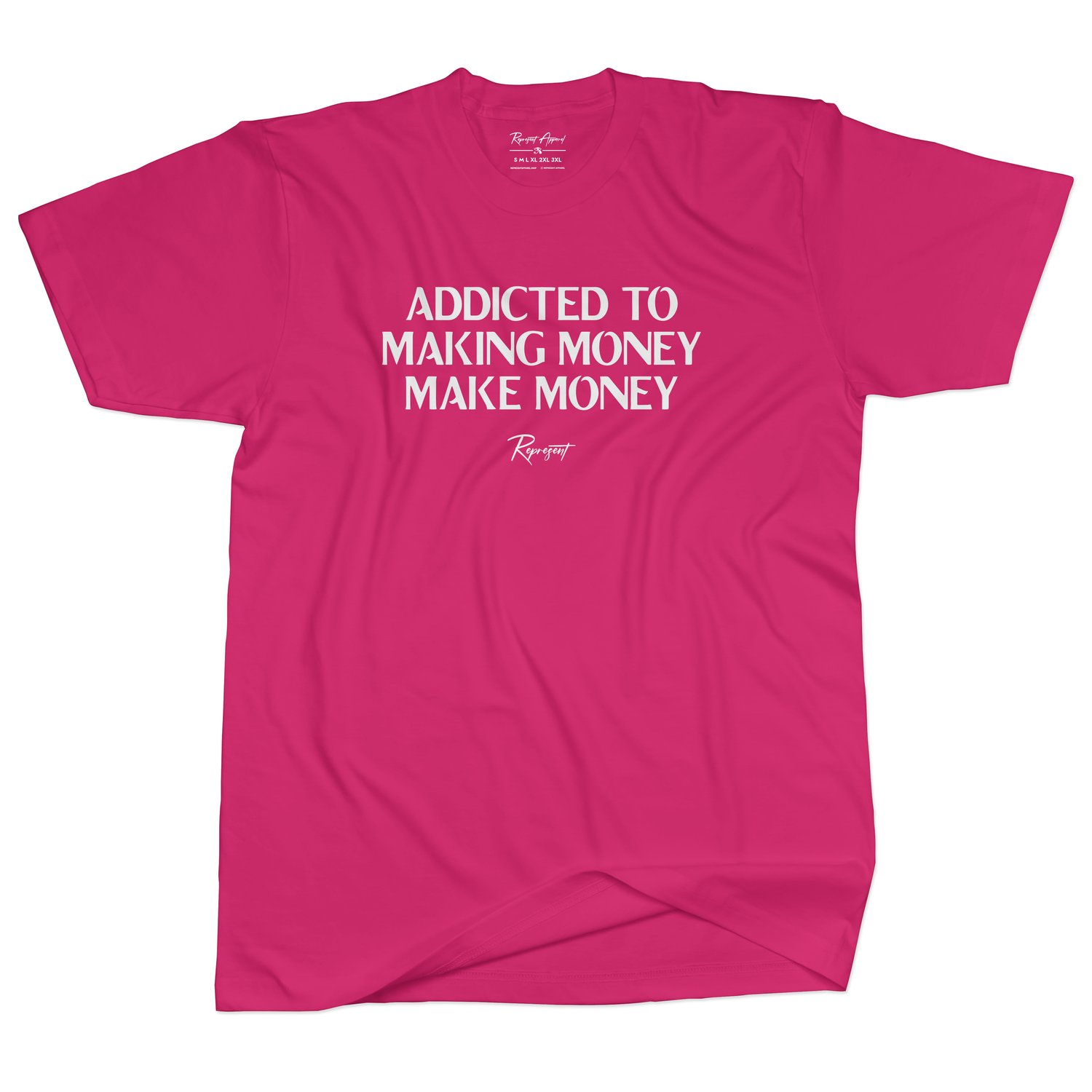 Image of THE "ATM SHIRT" (FUCHSIA AND WHITE)