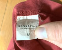 Image 5 of Sassafras Japan red graphic print t-shirt, size M