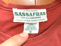 Image 3 of Sassafras Japan red graphic print t-shirt, size M