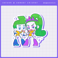 Velvet & Veneer Sticker