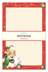 Image 1 of Cavallini & Co. Santa Claus Notepad