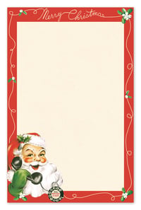 Image 2 of Cavallini & Co. Santa Claus Notepad