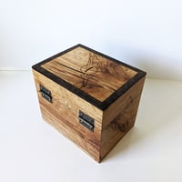 Image 3 of Keepsake Chest - Wood Chest - Tanoak with Figured Walnut Inlay