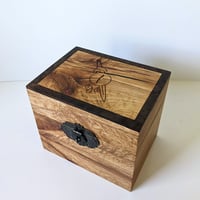 Image 4 of Keepsake Chest - Wood Chest - Tanoak with Figured Walnut Inlay