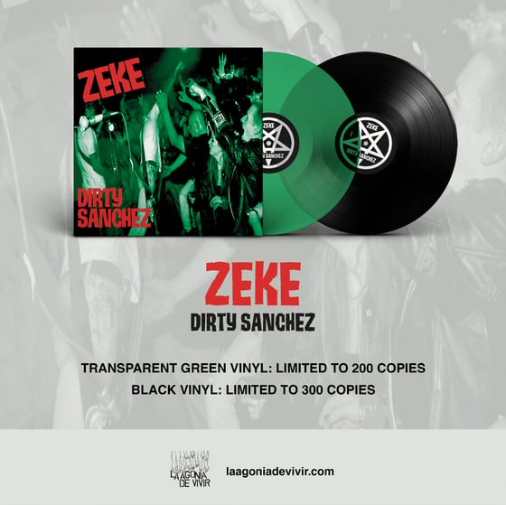 Image of PRE-ORDER NOW! LADV203 - ZEKE "dirty Sanchez" LP REISSUE
