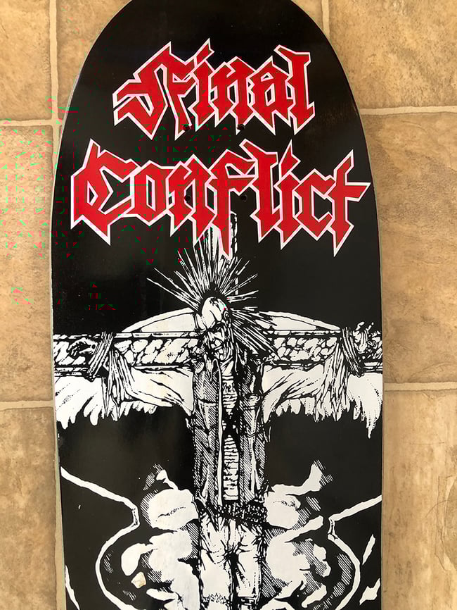 Final Conflict Skateboard [signed]  Bat Skates #3/50