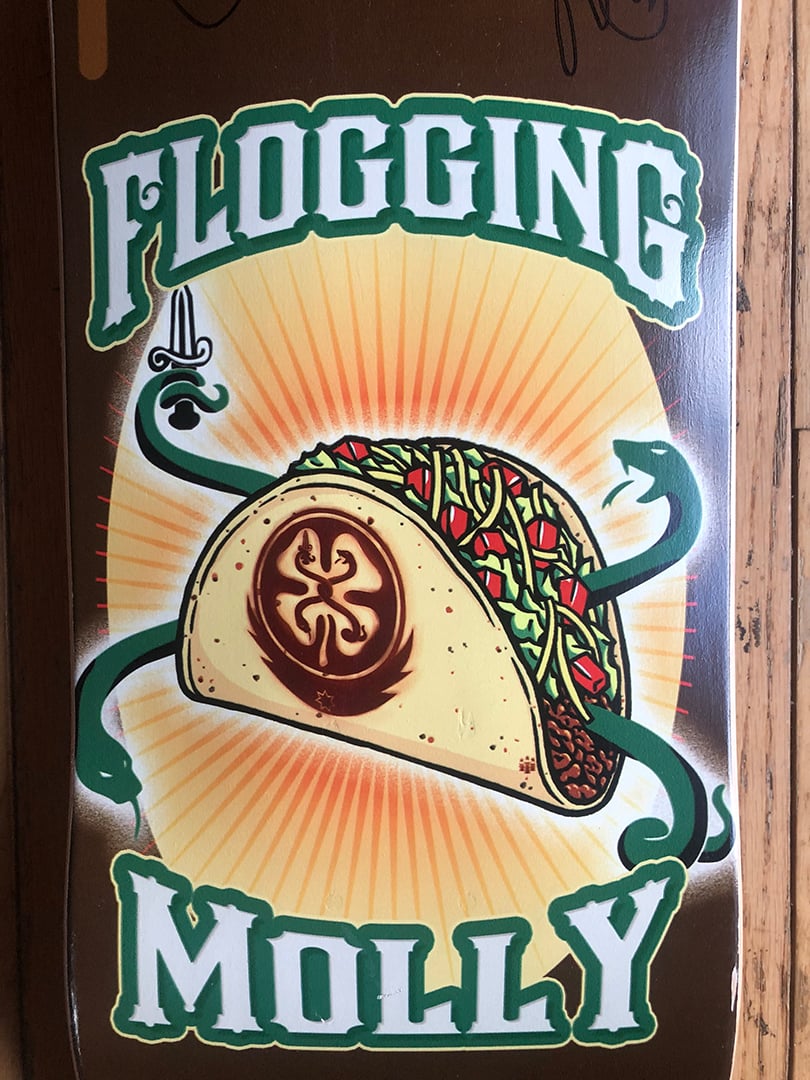 Flogging Molly Skateboard [Signed] Hooligan Skateboards