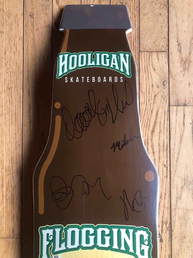 Flogging Molly Skateboard [Signed] Hooligan Skateboards