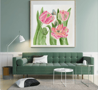 Image 5 of Parrot Tulips- Poster Print