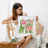 Image 9 of Parrot Tulips- Poster Print