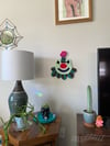 Happy Froggy Clown Wall Rug