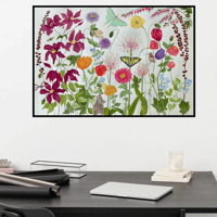 Image 15 of Garden Fireworks- Poster Print
