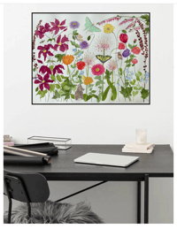 Image 8 of Garden Fireworks- Poster Print