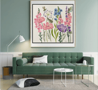 Image 1 of Cosmos Garden- Poster Print