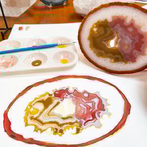 Image of "Crystals & Watercolor" Workshop ~ Saturday, June 29th ~ 10am - 1pm