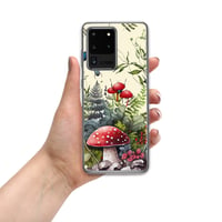 Image 12 of Beautiful Watercolor Mushroom Fungus Mycology W/Insects Art Clear Case for Samsung®