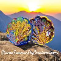 Large Multi Colored Clam Box