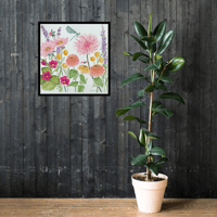 Image 9 of Dahlia Garden- Poster Print