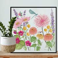 Image 17 of Dahlia Garden- Poster Print