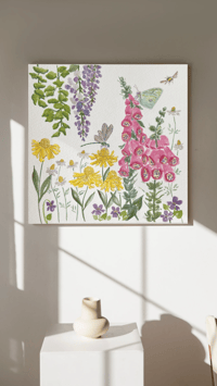 Image 2 of Foxglove Garden- Poster Print