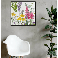 Image 1 of Foxglove Garden- Poster Print
