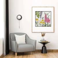 Image 11 of Foxglove Garden- Poster Print