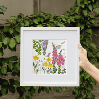 Image 12 of Foxglove Garden- Poster Print