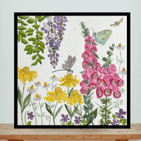 Image 7 of Foxglove Garden- Poster Print