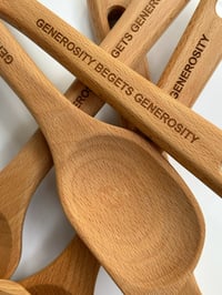 Image 1 of GENEROSITY BEGETS GENEROSITY spoon