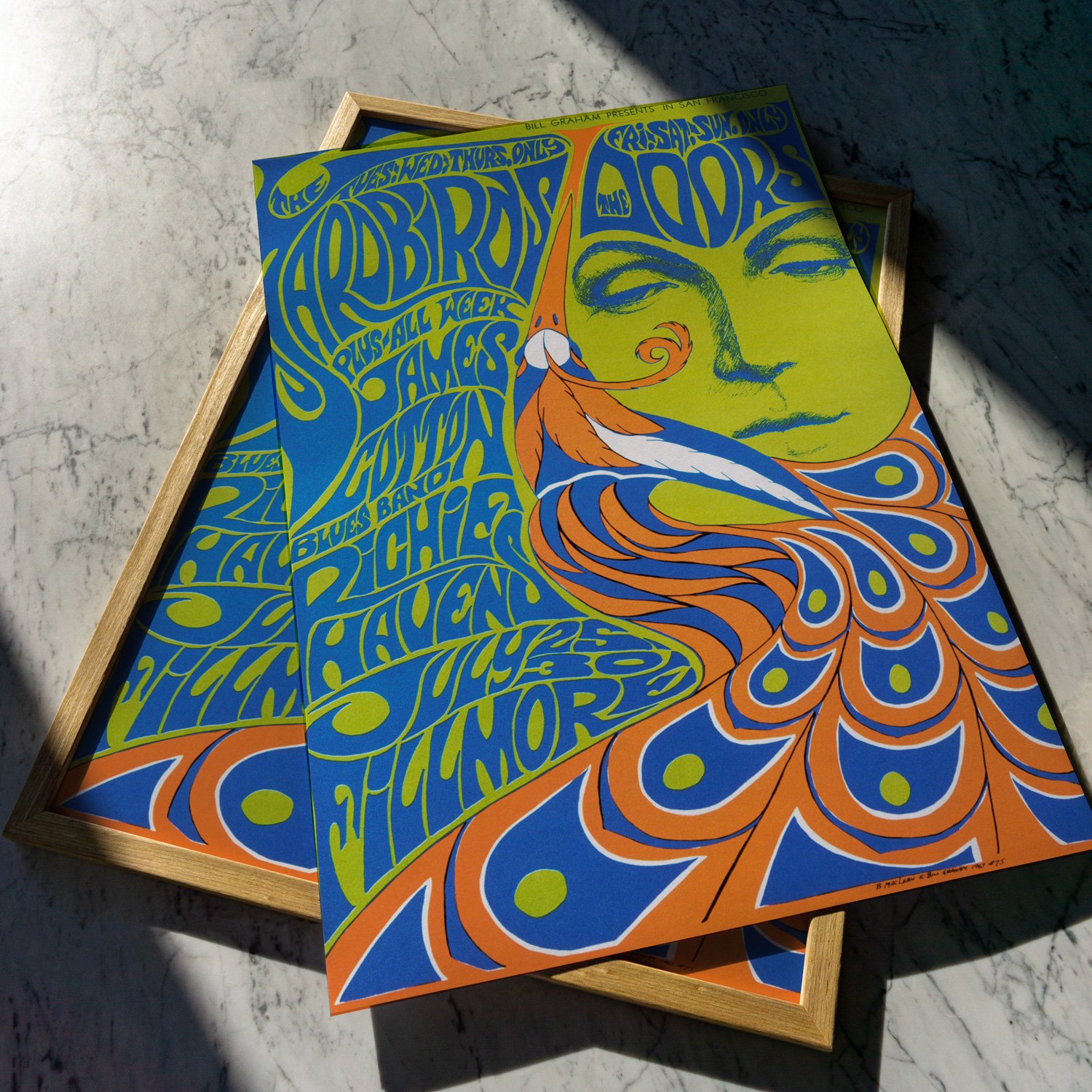 The Yardbirds - The Doors | Bonnie MacLean - 1967 | Event Poster