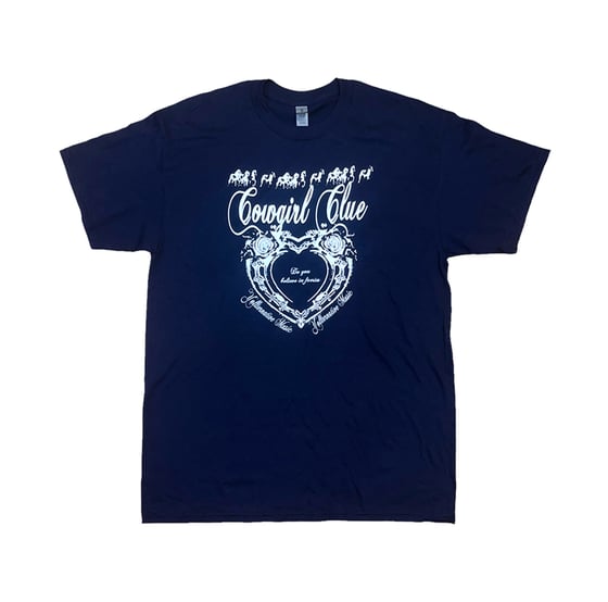 Image of Cowgirl Clue Classic Heart Logo in Navy