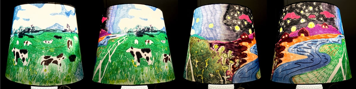 Image of Cow Lampshade